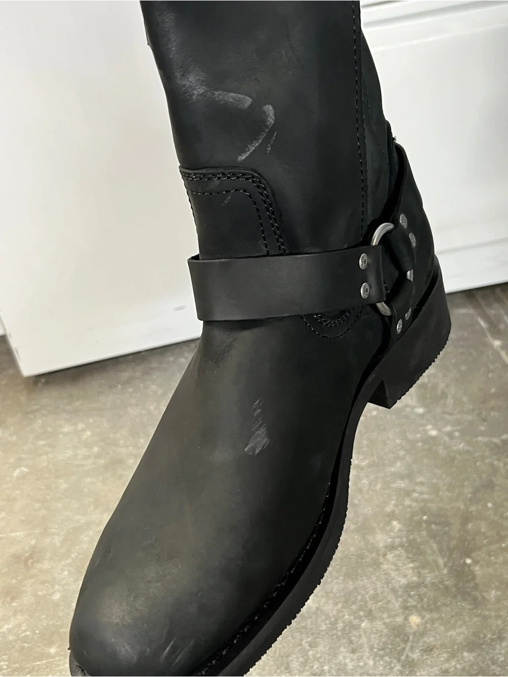 Harley-Davidson Bowden Men’s Size 12 Black Leather Harness Motorcycle Boots